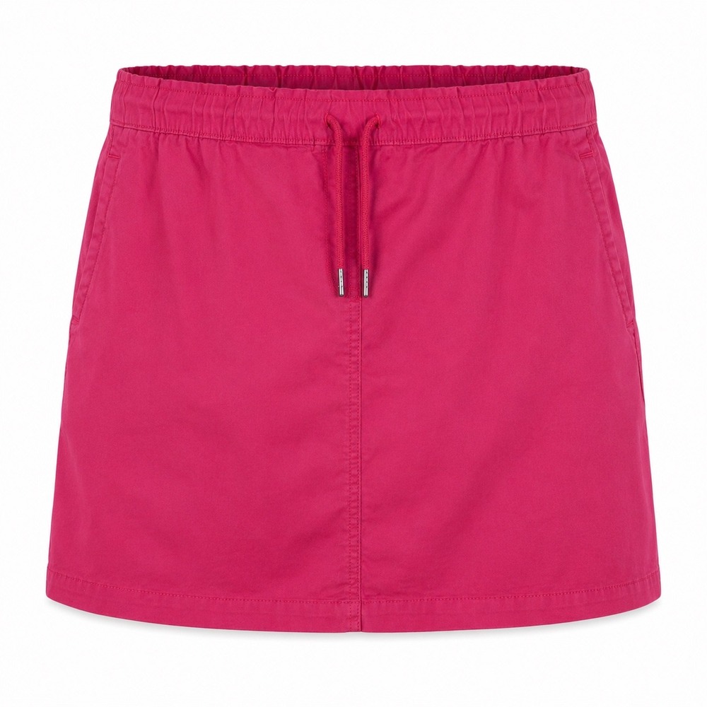 Croft & Barrow Skirt 2X Cotton Twill Preppy Barbiecore Coastal Bright Pink Mini